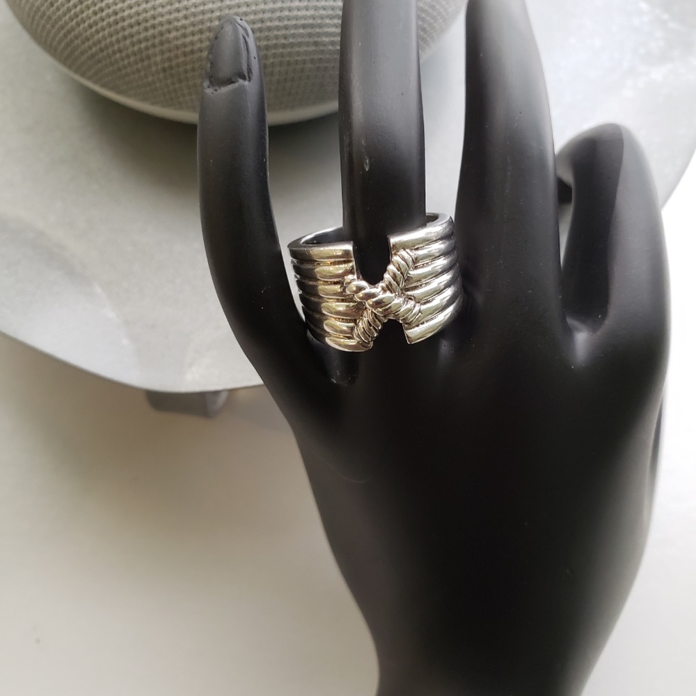 Nice Sterling Silver Cable Ring - image 2